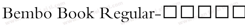 Bembo Book Regular字体转换